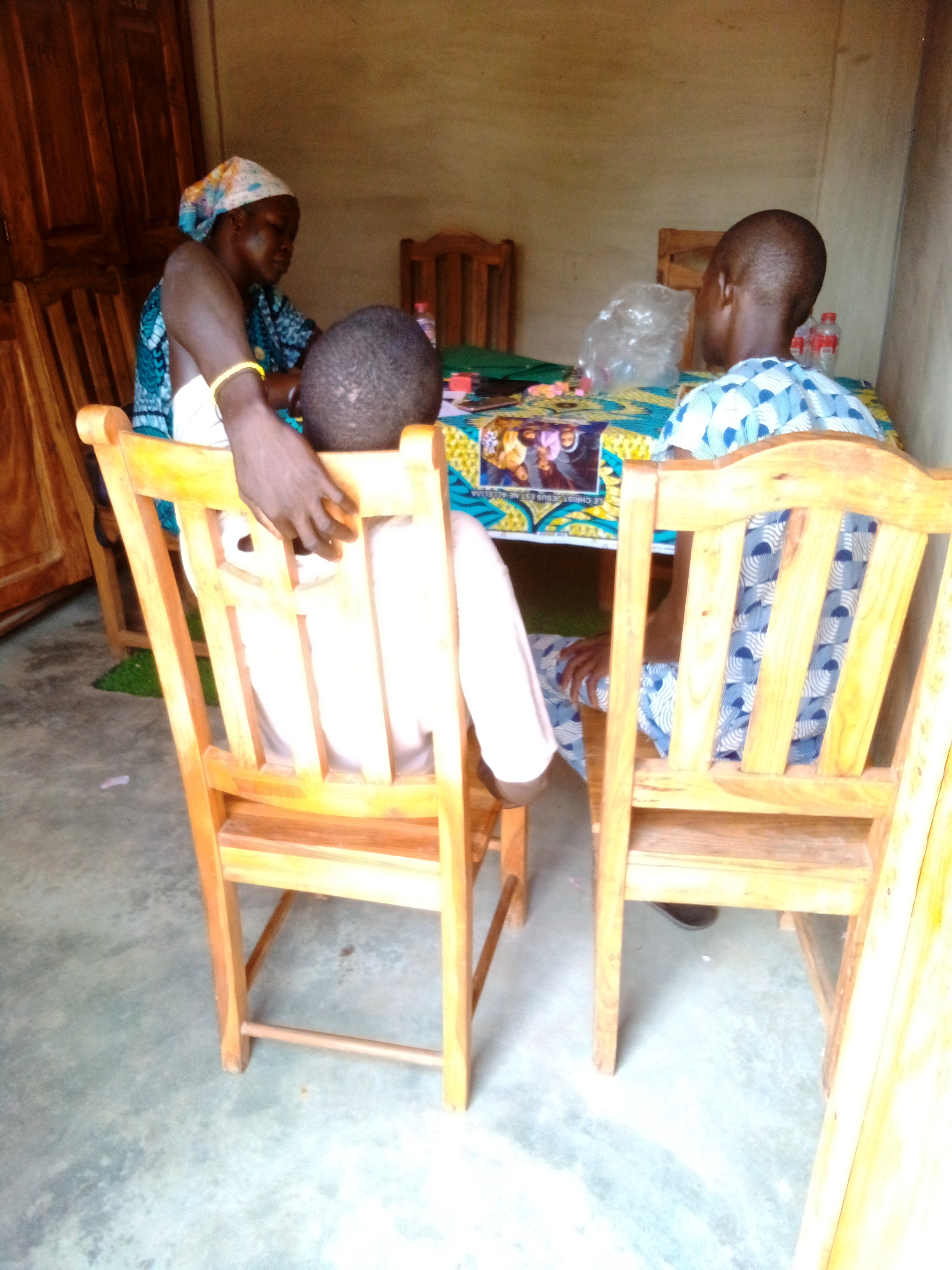 An open door in the landlocked region of Ouèssè in Benin.